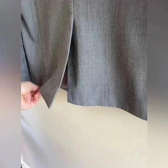 J.CREW GREY 2 BUTTON FRONT BLAZER SIZE 10 - Picture 6 of 8